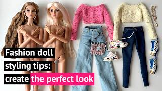 How to Style a Fashion Doll: Crop Top + Jeans + Accessories #integritytoys #barbieclothes #asmr screenshot 1