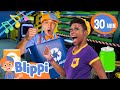 How To Recycle Rubbish (Blippi and Meekah) | Blippi Music for Children | Nursery Rhymes for Babies