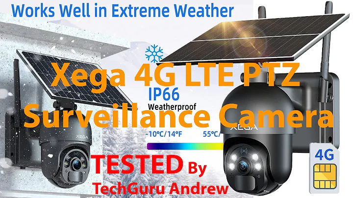 Xega 4G LTE Outdoor Surveillance Camera with SIM Card