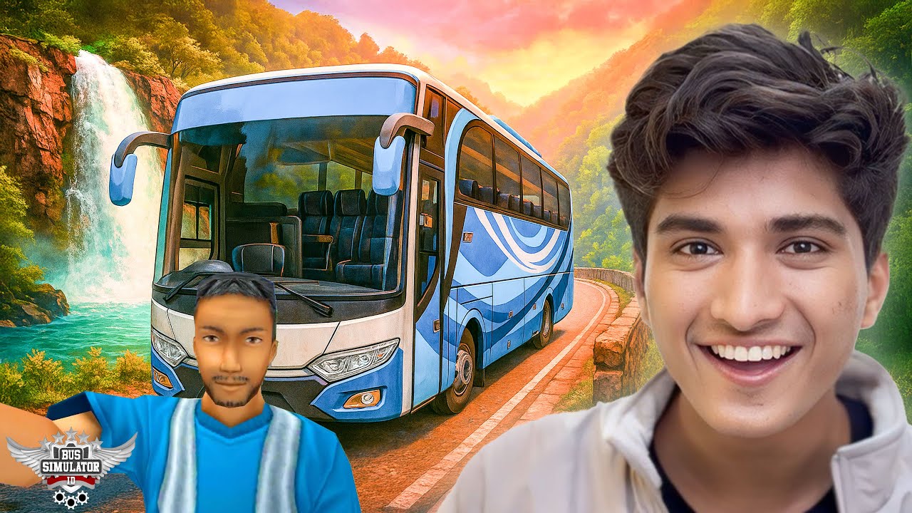 BUS DRIVE on BEAUTIFUL MOUNTAIN ROAD (Bussid)