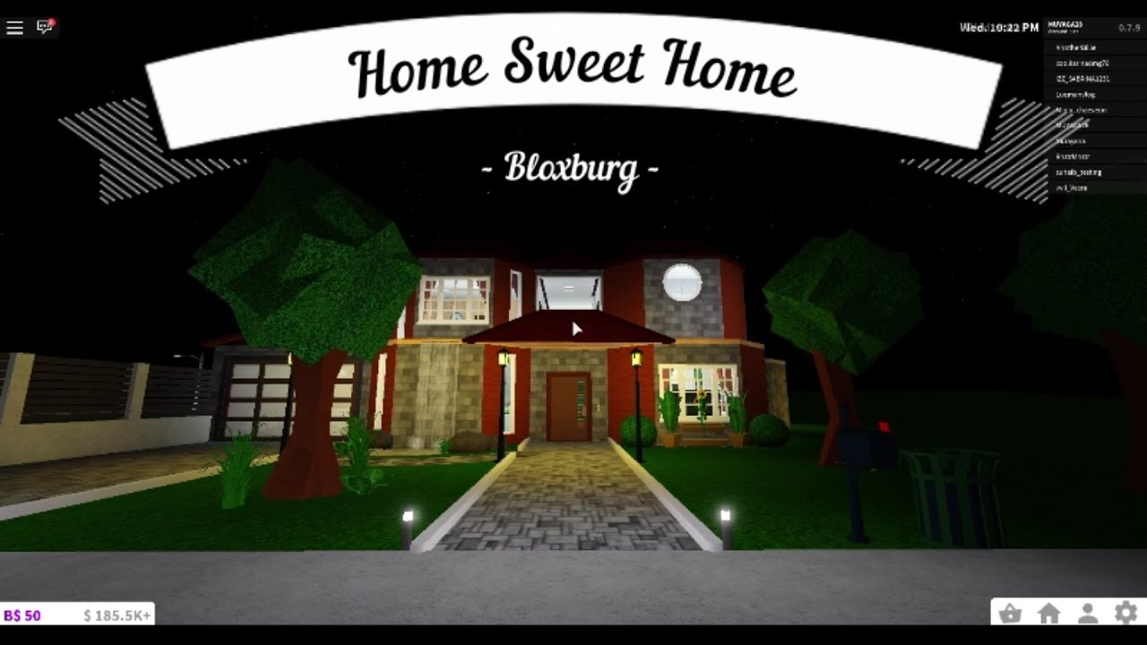 Roblox Bloxburg House Tour My First House In Bloxburg Youtube - wed roblox home