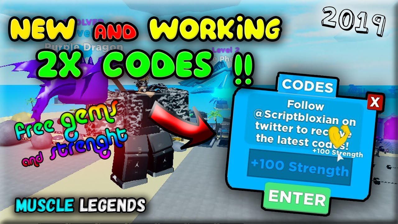 All New Codes On Muscle Legends 2019 September Roblox - muscle legends roblox codes 2020