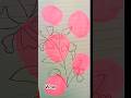 pinkish vibe!/flower drawing with page art🌿💞 #shortvideo #art #art #drawing #satisfying