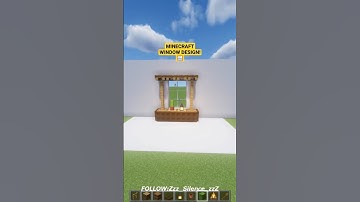 Minecraft: Window Design 9! #shorts #minecraft #minecrafttutorial #viral #window #design