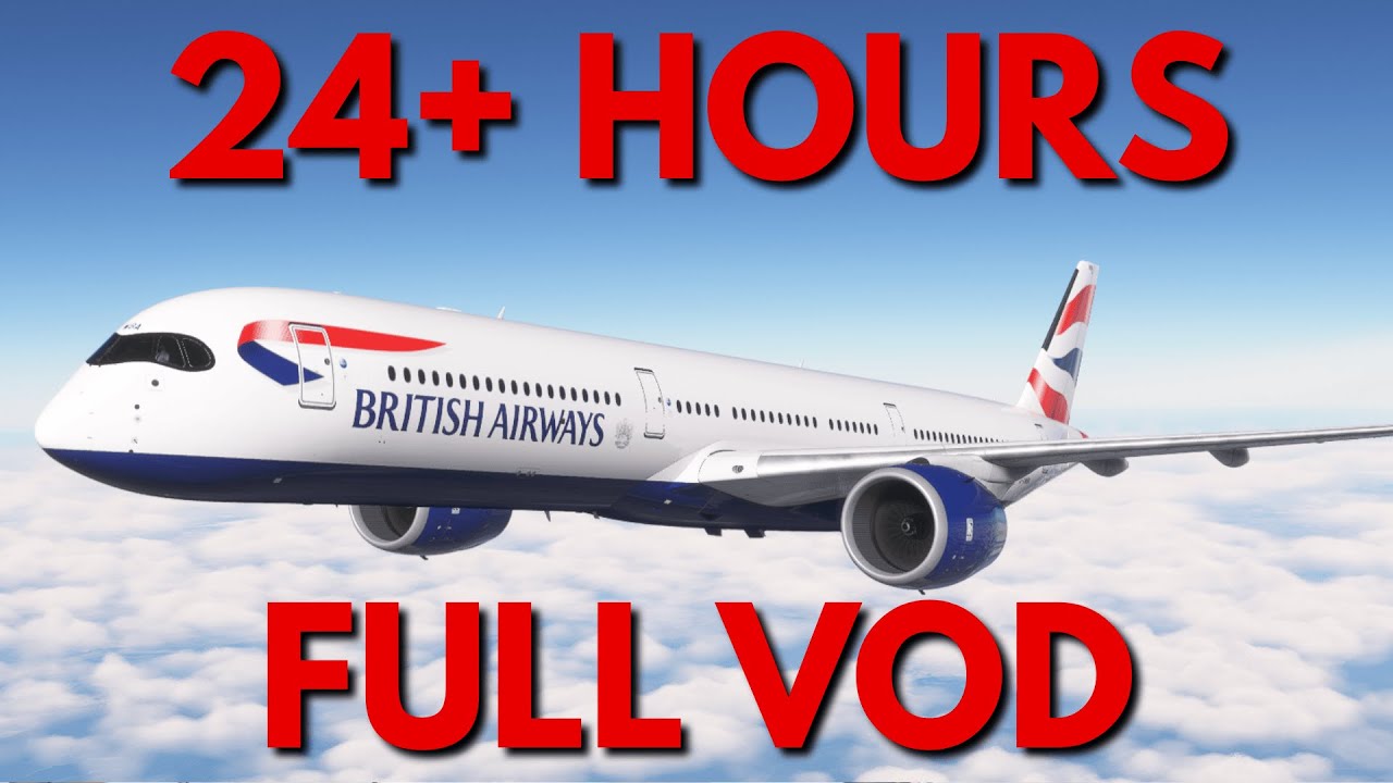 *LONGEST* Flight Ever Done on VATSIM -- 24+ Hours, 12,000+ Miles (FULL VOD)