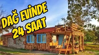 Dağ Evi̇nde Tek Başina Wi̇nter Camp Kuzi̇ne Soba Gazlambasi
