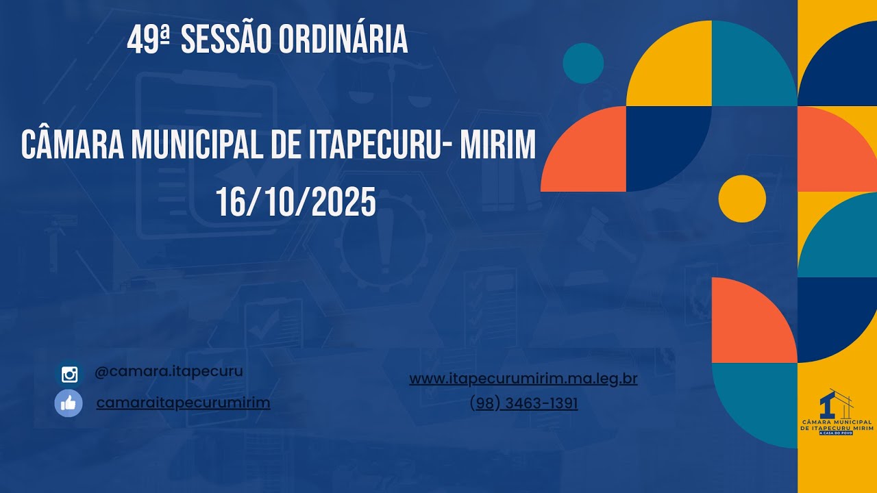 CÂMARA MUNICIPAL DE ITAPECURU-MIRIM 16/10/2025