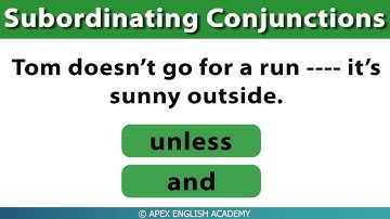 SUBORDINATING CONJUNCTIONS QUIZ | Gap Filling Test | Grammar Test
