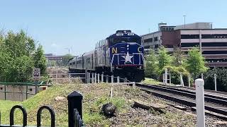 Another angle of RNCX CCU 102 leading Amtrak 75 into Durham 4/1/26