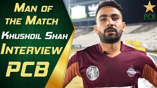 Man of the Match Khushdil Shah Interview | Sindh vs Southern Punjab | Match 16 | NT20 Cup | PCB