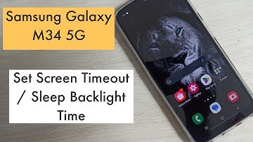 Samsung Galaxy M34 5G : How To Set Screen Timeout | Sleep Backlight Time
