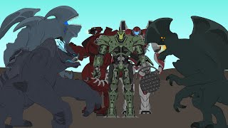 Pacific Rim | Collection of battles Jaegers against Kaiju | Animation