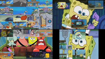 Spongebob Squarepants Sparta remixes Quadparison