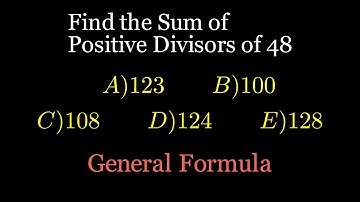 How to Find the Sum of Divisors of 48 Using Prime Factorization | Number Theory Tutorial
