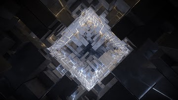 C4D + Octane Timelapse \\ 210929 Cubed Tunnel