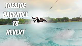 TOESIDE BACKROLL TO REVERT - HOW TO - WAKEBOARD - WAKEBOARDING - BOAT
