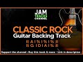 Classic rock guitar backing track in a