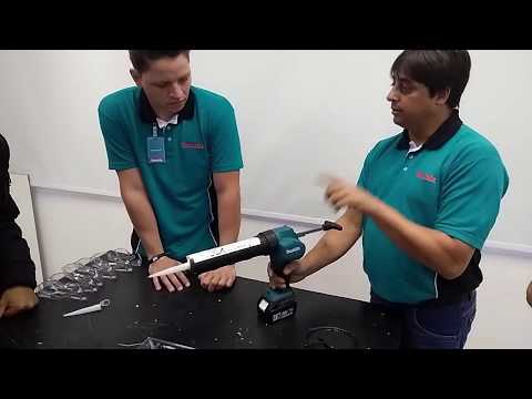 Vídeo: Pistola De Selante Sem Fio: Produtos Profissionais De 600 Ml Makita, Igun, Bosch E Skil