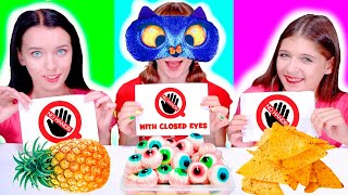 ASMR No Hands VS No Hands Vs No Hands with Closed Eyes Mukbang