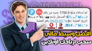 سحب ارباحك من مواقع الربح من الانترنت الي فودافون كاش | Money-Exchange-Sefina