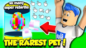 I Hatched The RAREST BRICK PET In Tapping Simulator AND GOT TONS Of SUPER REBIRTHS!! (Roblox)