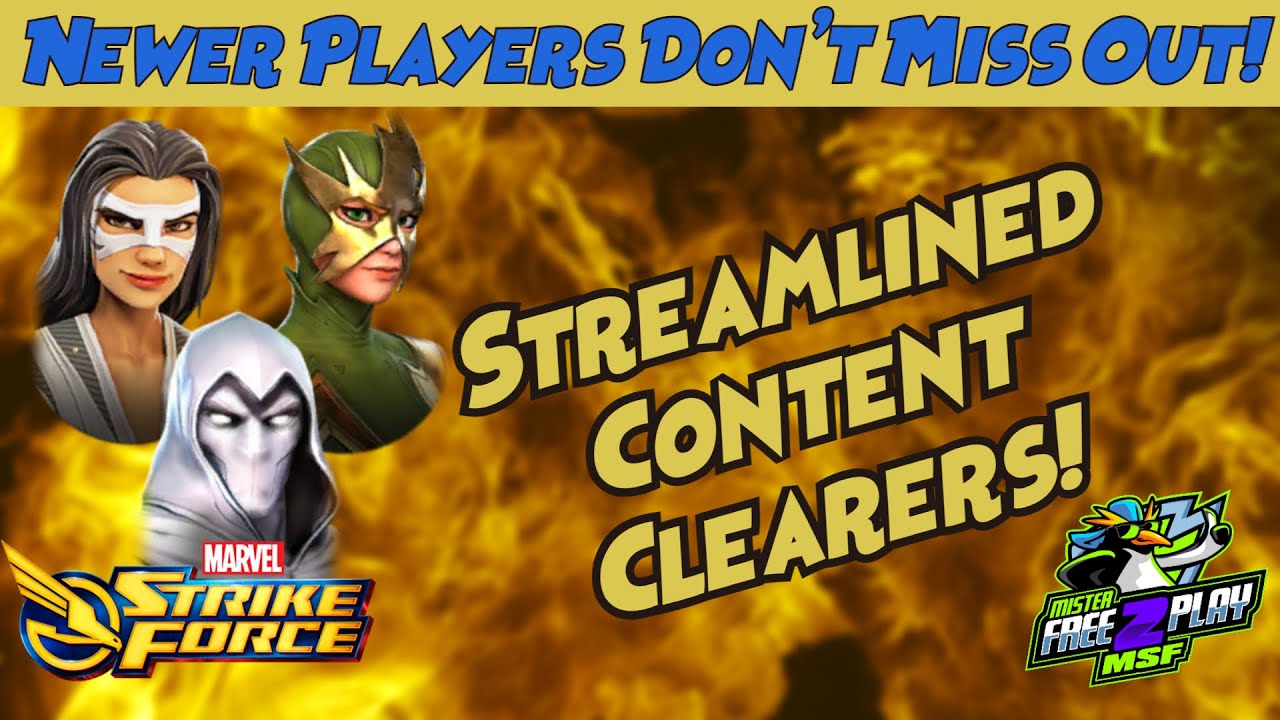 The Cheat Code For Current New Players!  2 Characters You Don't Want to  Miss! - Marvel Strike Force 