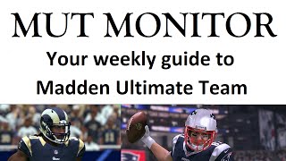 The MUT Monitor - Weekly review of everything Madden Ultimate Team 17