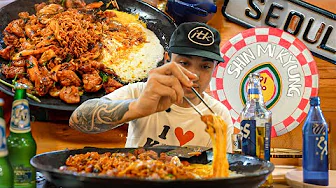 EATING IN HONGDAE,  SEOUL, SOUTH KOREA// CAFE AND DINNER IN HONGDAE (DAKGALBI)