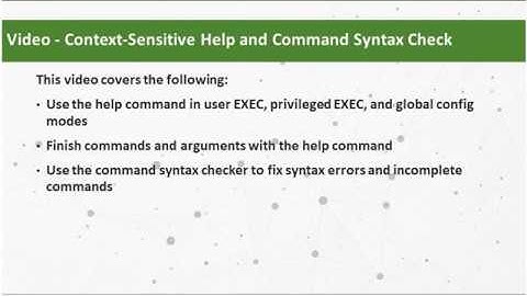IOS Command Syntax Check