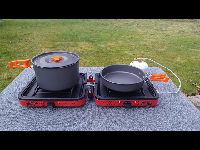 2 Burner Camp Stove Set Overview And Demo - YouTube