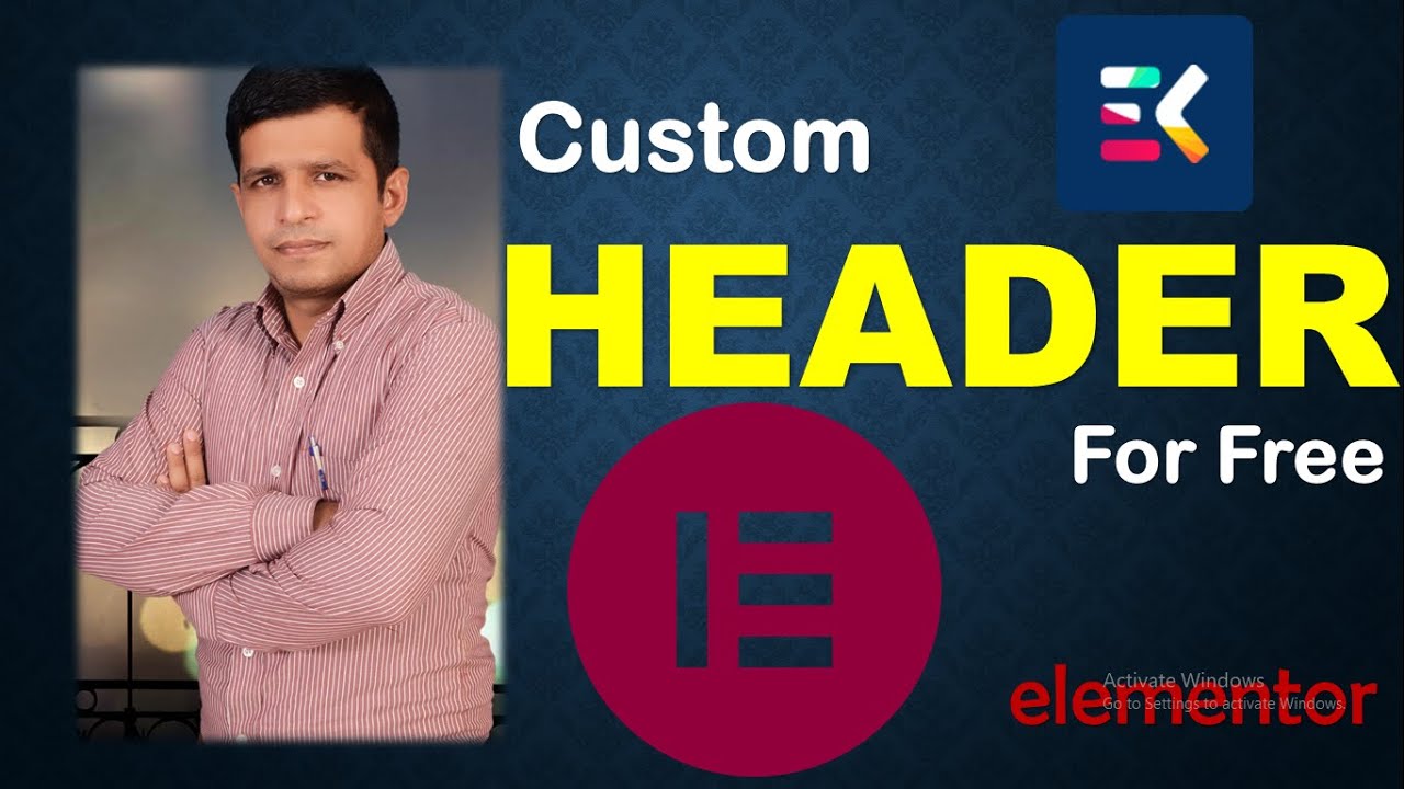How to Build Custom Header Using Elementor Blocks for Free | WordPress ...