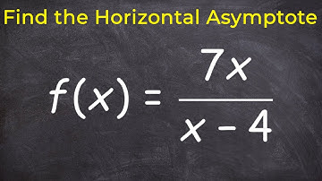 Learn how to find the horizontal asymptote