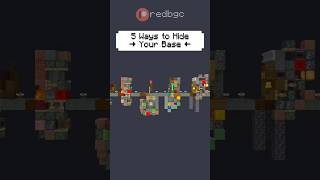 5 Easy Ways to Hide Your Base Using #Redstone For Your #Minecraft! #minecraftmemes #gaming #shorts