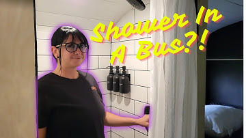 How We Built a Shower in Our Skoolie! | School Bus Conversion