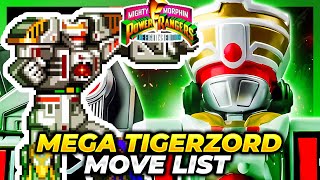 MEGA TIGERZORD MOVE LIST - Mighty Morphin Power Rangers: The Fighting Edition (MMPRFE)
