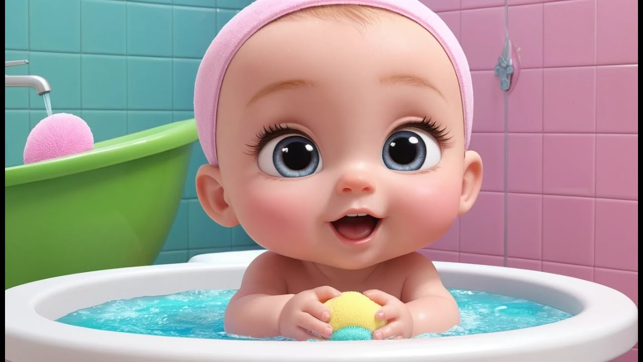 Bath Time Song | Fun and Educational Nursery Rhyme for Kids | Nursery ...