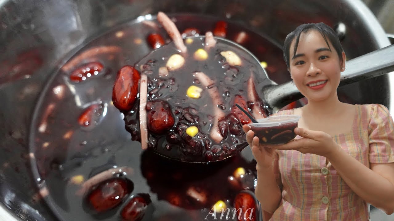 Món ngon kinh doanh - Bí Quyết Nấu Chè Nếp Cẩm Thơm Ngon Bổ Dưỡng/ Glutinous sticky rice