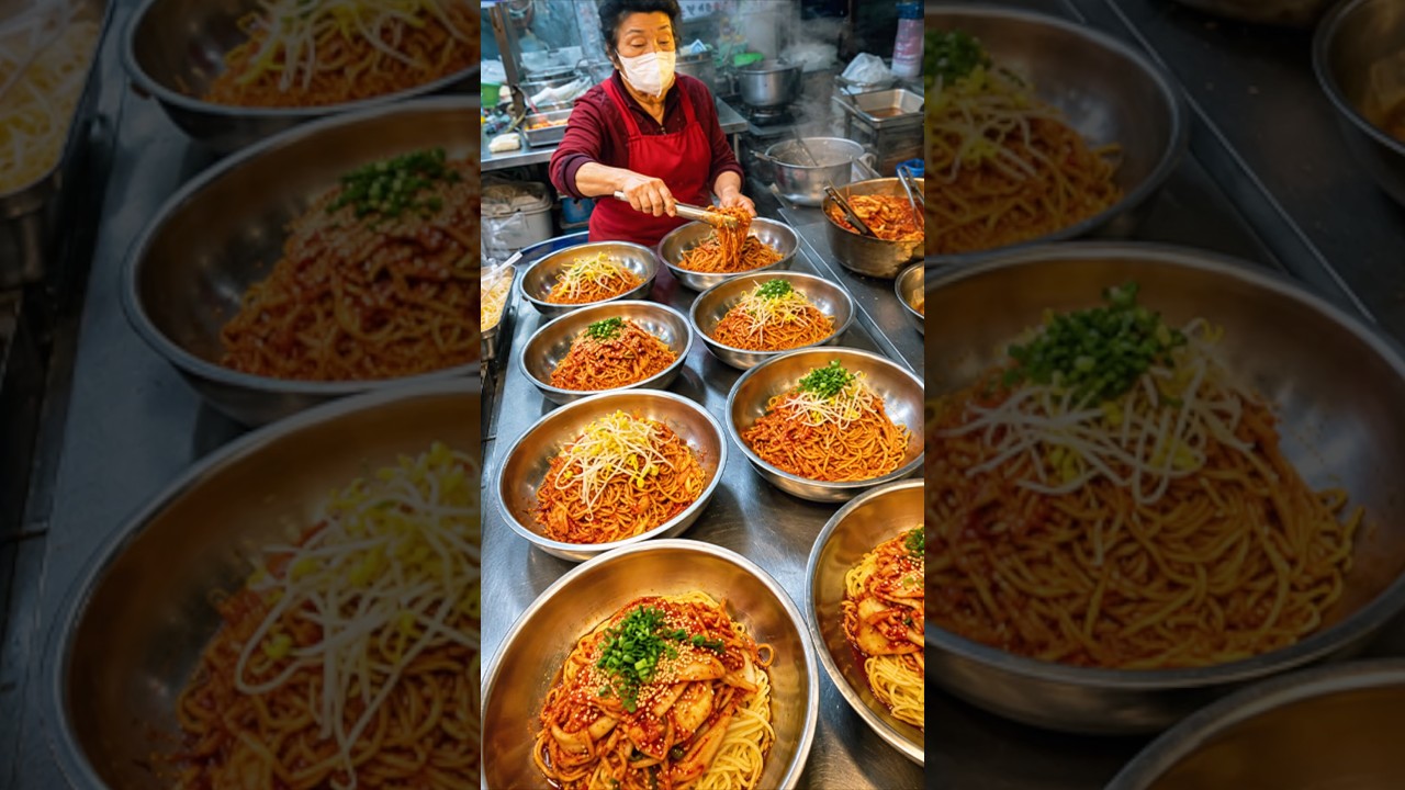 시장에서 제일 잘나가는 1평 국수 집? 아침부터 비빔국수 주문 폭주해요! 더울수록 대박나는 할머니 국수가게 Most popular noodle shop in Korea