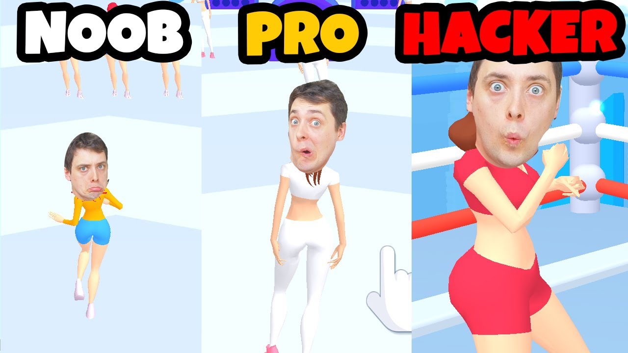 NOOB vs PRO vs HACKER in Girls Attack
