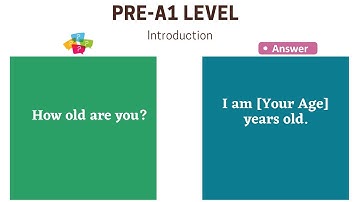 PRE-A1 LEVEL Introduction- Basic introduction Questions and answers- #english #learn #a1level #video