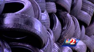 Code enforcement tells homeowner to remove hundreds of tires from yard
