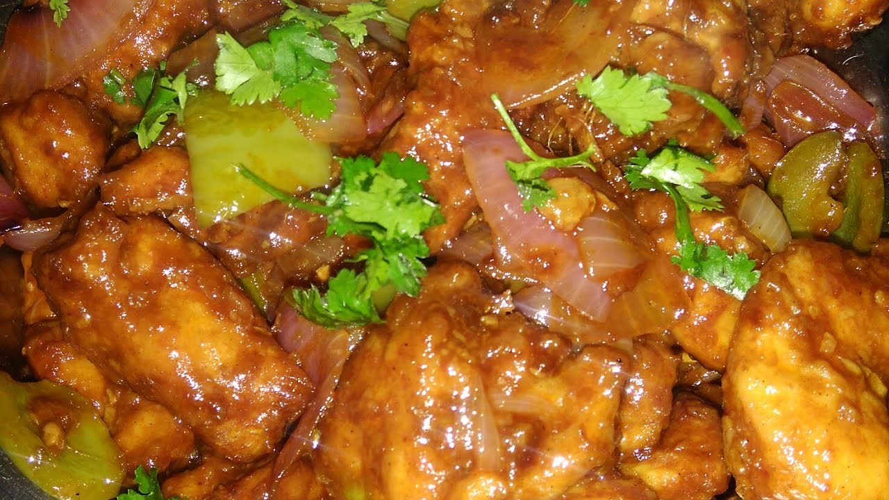 Indo Chinese dish easy dry chili chicken recipe YouTube