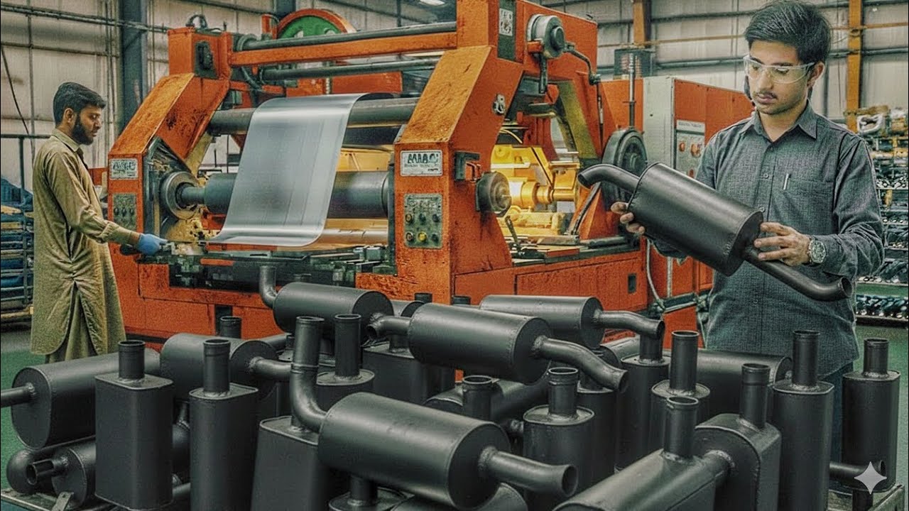 Amazing Loader Rickshaw Silencer Manufacturing Process | Detailed Video