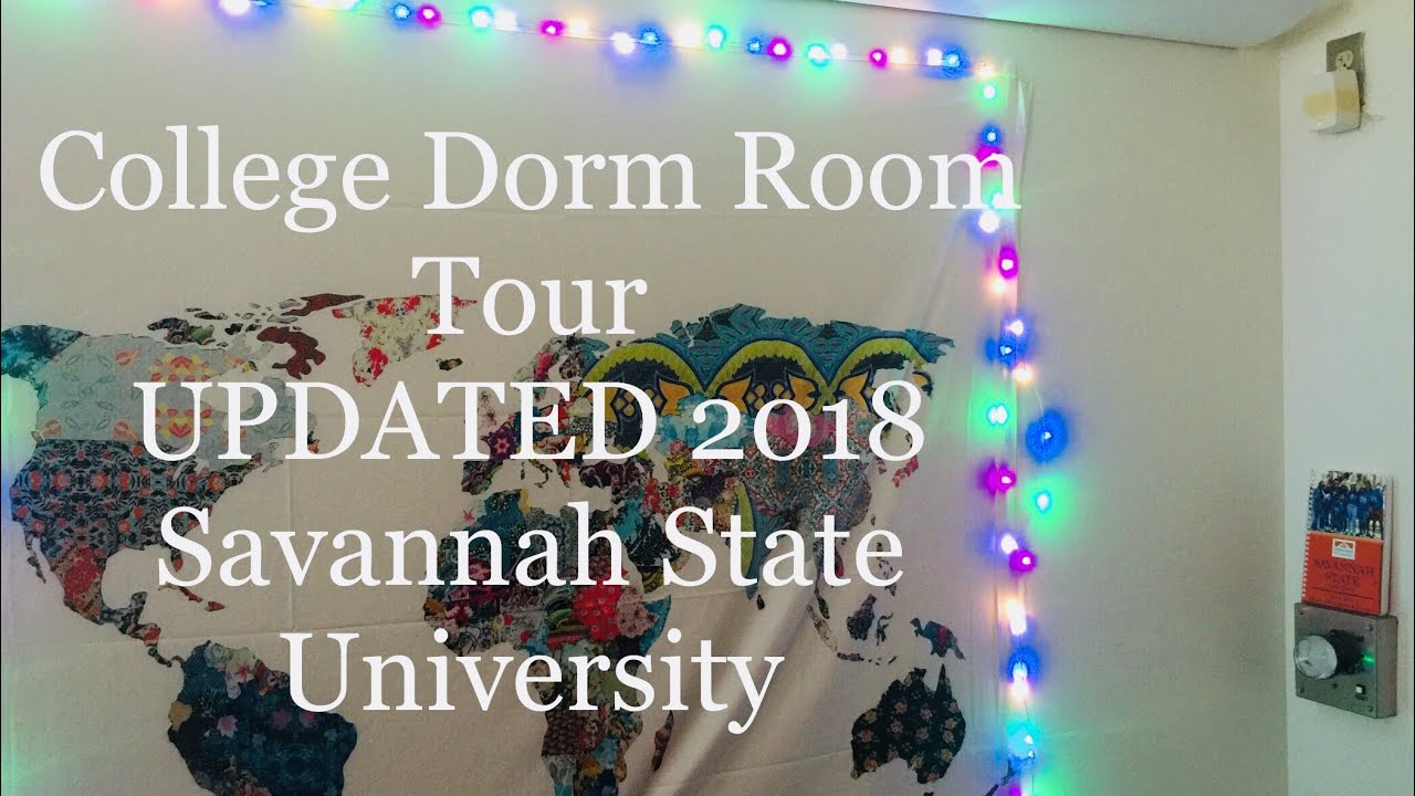 UPDATED College Dorm Room Tour 2018 || SAVANNAH STATE UNIVERSITY - YouTube
