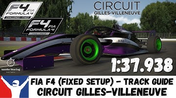 iRacing FIA F4 Circuit Gilles-Villeneuve (Montreal) - 1:37.938 (Using Fixed Setup)