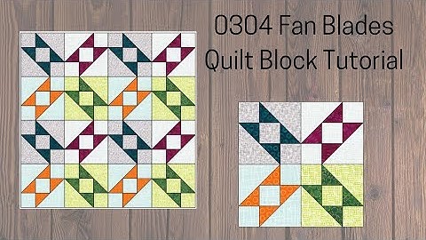 0304 Fan Blades Quilt Block Tutorial | Block of the Day 2023 | Rotary Cutting | AccuQuilt