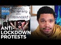 Crowds Protest Coronavirus Lockdown | The Daily Social Distancing Show