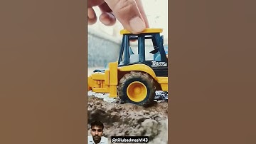 😱JCB in Action | Bulldozer loading soil into a TATA Truck | Excavator scale model miniature #machine