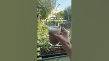 Drinking Vietnamese coffee at a cute coffee shop while people-watching  #vietnam #hochiminh #travel
