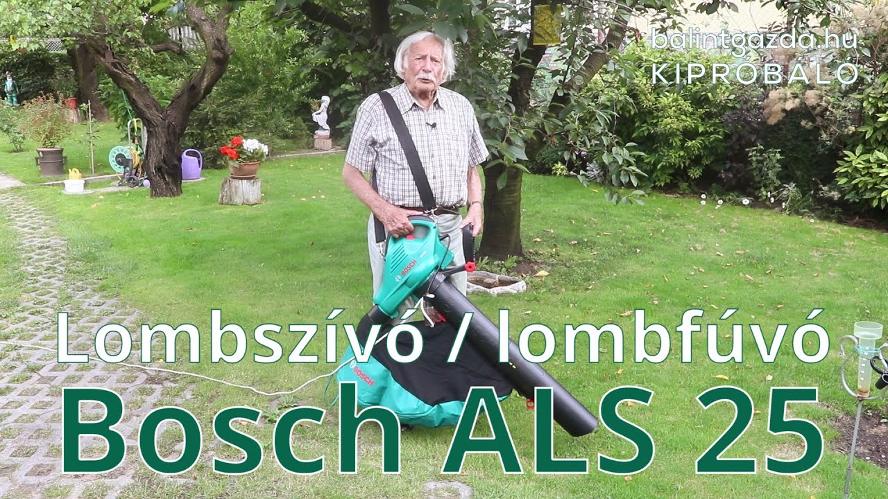 KERTI AJÁNLÓ: Elektromos lombszívó (Bosch ALS 25) - YouTube